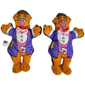 Set of 2 Blockbuster Fozzie Bear The Muppets 7 INCH Plush FOZZY 1998 Video Promo